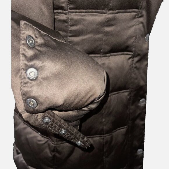 DKNY Quilted Down Detachable Hooded Puff Parka Winter Coat size M - Picture 8 of 10
